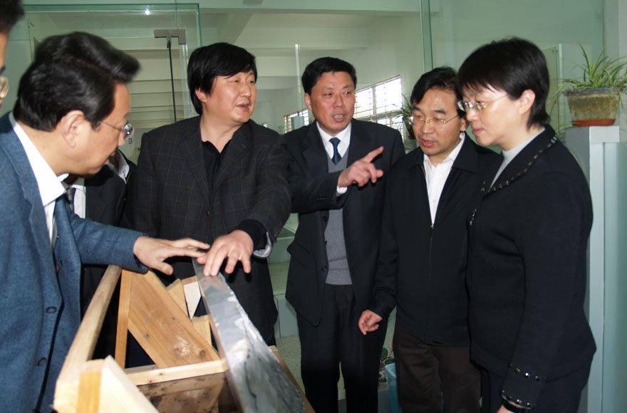 江苏省副省长张桃林在扬州市市长王燕文的陪同下来厂视察